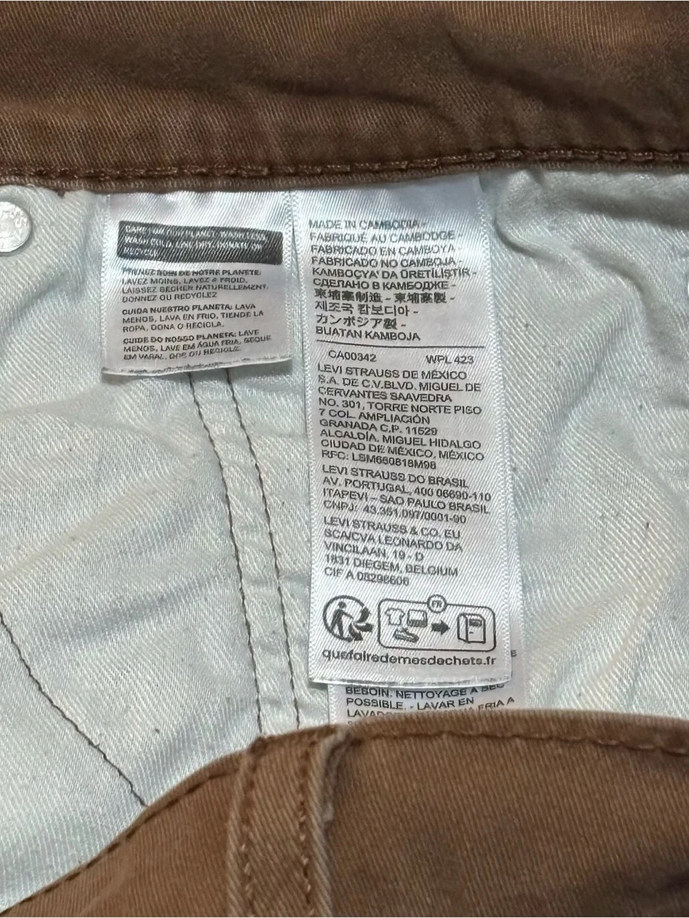 Levi’s 514 Men’s Brown Straight Fit Jeans 31x30